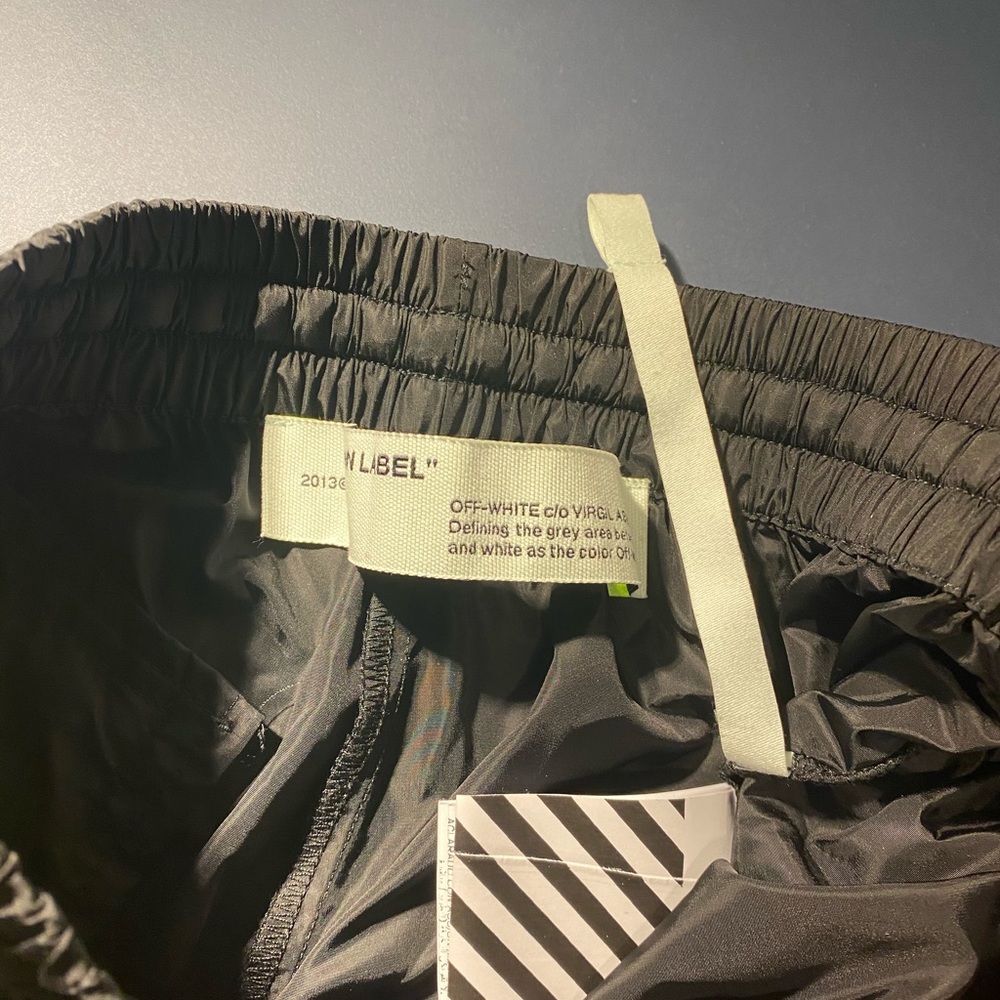 Off White Nylon Track Pants - Picture 4 of 4